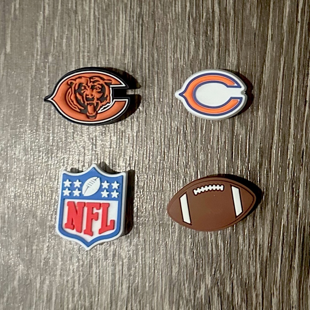 NFL Chicago Bears Football Croc Charm Jibbitz